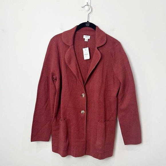 J. Crew Jackets & Blazers - Jcrew 2 Button Sweater Blazer Dark Red Brick